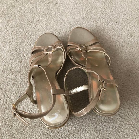 Bandolino - Women's Espadrille Wedge Sandals - White 9.5 9.5M - New without Box - Picture 2 of 5